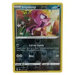 Pokemon Impidimp 092/172 Reverse Holo Brilliant Stars NM - Image 1