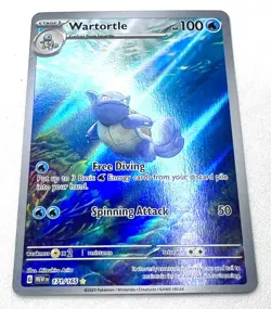 Pokemon Wartortle 171/165 SV 151 Illustration Rare Holo Full Art - Mint - - Image 1