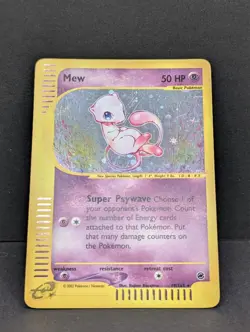 Mew 019/165 Expedition Base Set Holo Ultra Rare Pokemon TCG Nintendo ereader MP+ - Image 3