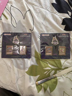 YuGiOh 3x Exclusive Dark Magician Girl Metal Pin Set: MasterDuel Deck Master Cup - Image 2