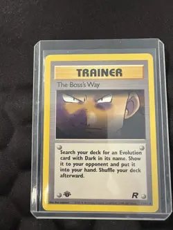 Pokemon TCG The Boss’s Way Team Rocket 1st Edition 73/82 LP Vintage Rare - Image 1