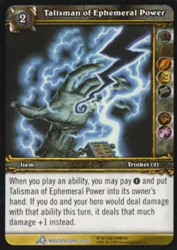 World of Warcraft TCG Talisman of Ephemeral Power (Foil) - Molten Core Treasure - Image 1