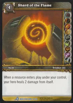 World of Warcraft TCG Shard of the Flame (Foil) - Molten Core Treasure 12/30 - Image 1