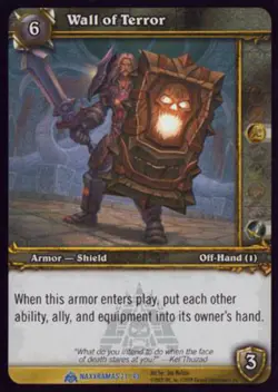 World of Warcraft TCG Wall of Terror (Foil) - Naxxramas Treasure 21/40 - Image 1
