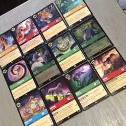 Set Of 12 DISNEY LORCANA Jungle Book Theme Includes 2 Different BALOO FOILS NM - Image 1