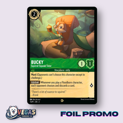 Bucky Squirrel Squeak Tutor 15/P1 Foil Promo Floodborn LP Disney Lorcana DLPC - Image 1