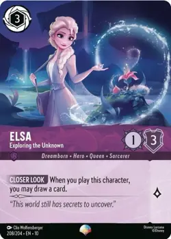 Disney Lorcana Elsa - Exploring the Unknown (Epic) - Image 1
