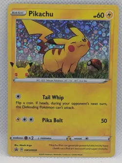 PIKACHU SWSH039 HOLO P MISCELLANEOUS CARDS & PRODUCTS POKEMON HOLO NM/M PIKACHU - Image 1