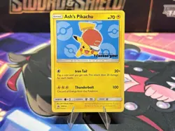 Pokemon TCG - Ash's Pikachu SM114 Promo Regular English Card 2017 - Image 1