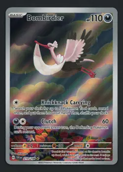Bombirdier 219/198 Scarlet & Violet Base Illustration Rare Pokemon TCG - Image 1