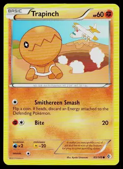 Pokemon Card Boundaries Crossed Trapinch 83/149 Common - Image 1