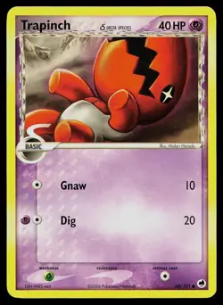 Pokemon Card Dragon Frontiers Trapinch 68/101 Common - Image 1