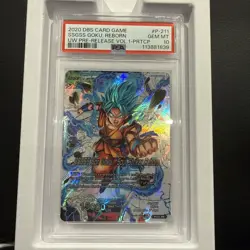 Super Saiyan God Son Goku Soul Striker Reborn GOLD FOIL Dragon Ball Card PSA 10 - Image 1