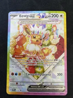 Pokemon TCG Eevee EX 174 Prismatic Evolutions SPC Promo Card (NM Condition) - Image 1