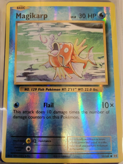 Reverse Holo Foil Magikarp # 33/108 XY Evolutions Set Pokemon Cards NM/MINT - Image 1