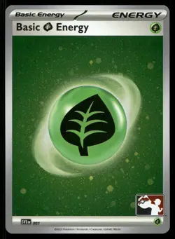 Basic Grass Energy (Cosmos Holo) 001 Holo C Prize Pack Series Cards Pokemon NM - Image 1