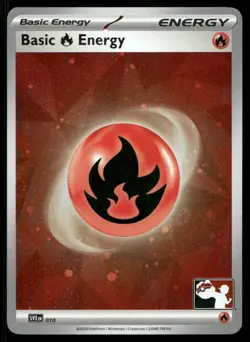 Basic Fire Energy (Cosmos Holo) 010 Holo C Prize Pack Series Cards Pokemon NM - Image 1