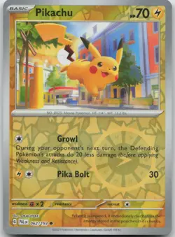 Pikachu Reverse Holo Common SV02: Paldea Evolved 062/193 NM - Image 1