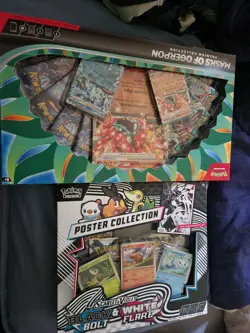 Pokemon Masks of Ogerpon w Black & White PosterPremium Collection Box New Sealed - Image 1