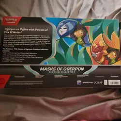 Pokemon Masks of Ogerpon w Black & White PosterPremium Collection Box New Sealed - Image 4