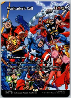 Warleader's Call (Borderless) - #96 - Mythic - Marvel Super Heroes - MAR - Image 1