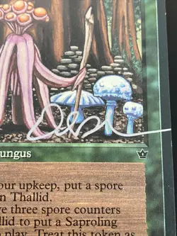 Thallid Signed By Daniel Gelon MTG Fallen Empires Set Common NM English - Image 2
