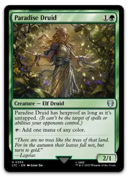 Paradise Druid #255 (NM) Lord of the Rings LTC Magic MTG - Image 1