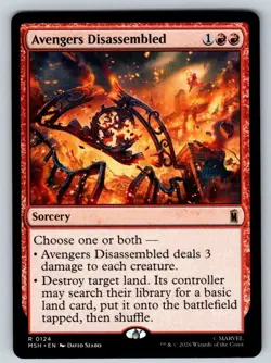 Avengers Disassembled 124 Rare Marvel Super Heroes Magic: The Gathering LP - Image 1