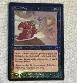 Wizards of the Coast MTG Snuff Out Mercadian Masques Foil Instant - Image 1