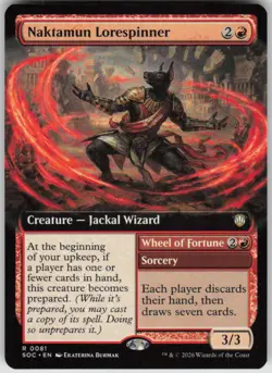 MTG Naktamun Lorespinner Extended Art NM Commander Secrets Strixhaven Magic 81 - Image 1