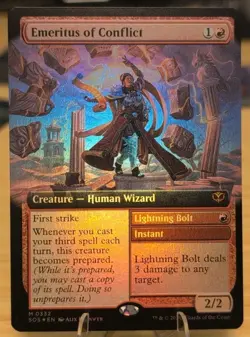 Emeritus of Conflict (Extended Art) Secrets of Strixhaven Foil - Image 1