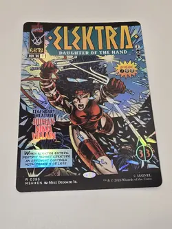 Elektra, Daughter of the Hand (Borderless) (0395) Marvel Super Heroes Foil - Image 1