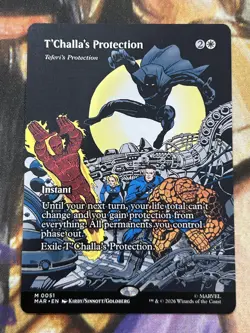T'Challa's Protection Teferi's Protection (Borderless) #0051 Marvel Regular - NM - Image 1