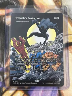 T'Challa's Protection Teferi's Protection (Borderless) #0051 Marvel Regular - NM - Image 3