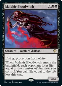Malakir Bloodwitch NM-Mint, English Commander: Innistrad: Crimson Vow MTG Mag - Image 1