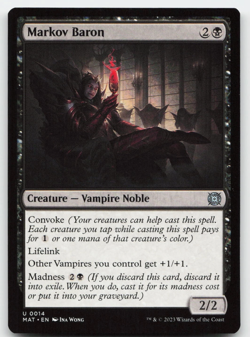 Markov Baron #14 (LP) March of the Machine MAT Magic MTG - Image 1