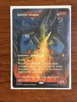 Wizards Balefire Dragon (Borderless) - Commander Masters #697 Mythic MTG - Image 1