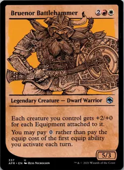Bruenor Battlehammer (Showcase) 337 Adventures in the Forgotten Realms MTG NM - Image 1