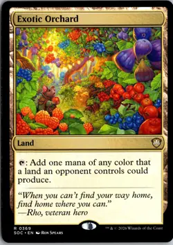 Exotic Orchard 369 Rare Commander: Secrets of Strixhaven Magic: The Gathering NM - Image 1