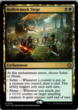 Hollowmurk Siege 192 Rare Tarkir: Dragonstorm Magic: The Gathering Near Mint - Image 1