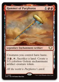 Hammer of Purphoros #88 (NM) Edge of Eternities EOC Magic MTG - Image 1