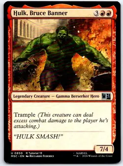 Hulk, Bruce Banner (0850) 850 Commander: Marvel Super Heroes MTGNM/M - Image 1