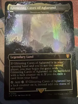 MTG Magic the Gathering FOIL Gemstone Caverns/ Glittering Caves Of Aglarond - Image 1