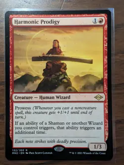 MTG Magic the Gathering Harmonic Prodigy (132/767) Modern Horizons 2 LP - Image 1