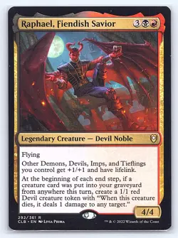 Raphael, Fiendish Savior 292 Commander Legends: Battle for Baldur's Gate MTG LP - Image 1