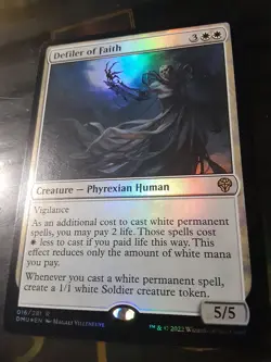 Defiler of Faith FOIL , Dominaria United ,Moderate play , MTG , FREE SHIPPING - Image 2