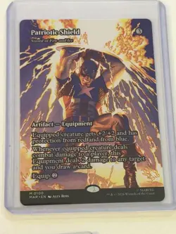 Patriotic Shield // Sword of Fire and Ice Borderless Marvel Universe 100 - Image 1