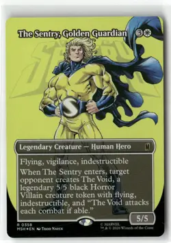 The Sentry, Golden Guardian (Borderless) 358 Marvel Super Heroes Magic: Foil NM - Image 1