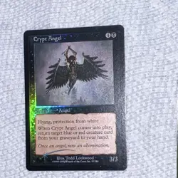 Wizards of the Coast MTG Crypt Angel Invasion English Foil Black Rare 3/3 - Image 2