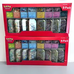 COSTCO POKEMON PRISMATIC TINS 2 PACKS of 16 (32 BOOSTERS TOTAL) IN HAND! - Image 1